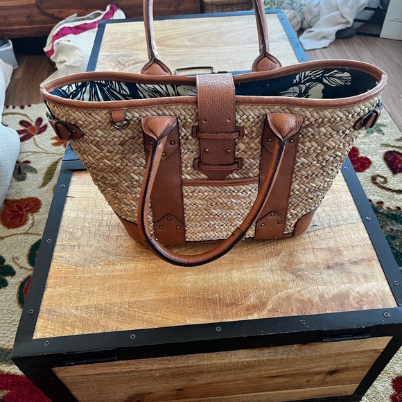 J. Crew Bags J Crew Rattan Purse Large Poshmark
